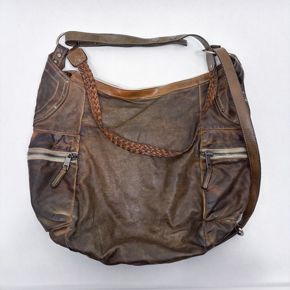 Campomaggi Braided Leather Hobo Bag